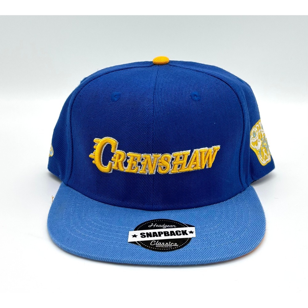 Headgear Classics Crenshaw Snapback Hat Blue Yellow LA Nostalgia Co Cap NEW